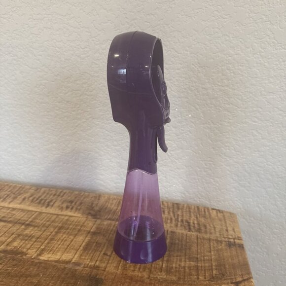 O2COOL Deluxe Handheld Battery Powered Water Misting Fan - purple Works Preowned - Picture 3 of 7